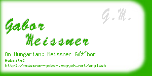 gabor meissner business card